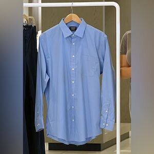 Nordstrom Men's Shop Smartcare Wrinkle-Free Classic Fit dress shirt 17.5 34-35